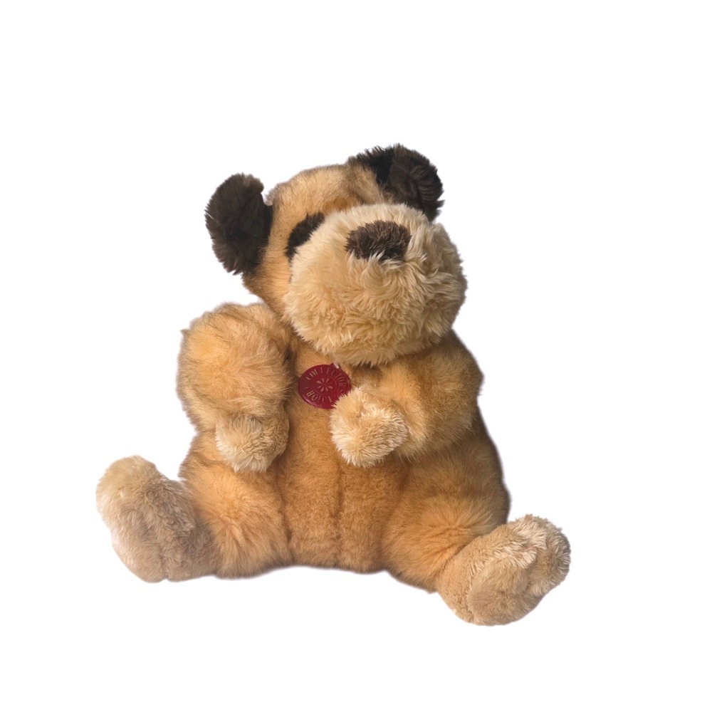 Dan Dee Collector's Choice Brown Tan Plush Dog Sitting Puppy Stuffed Animal